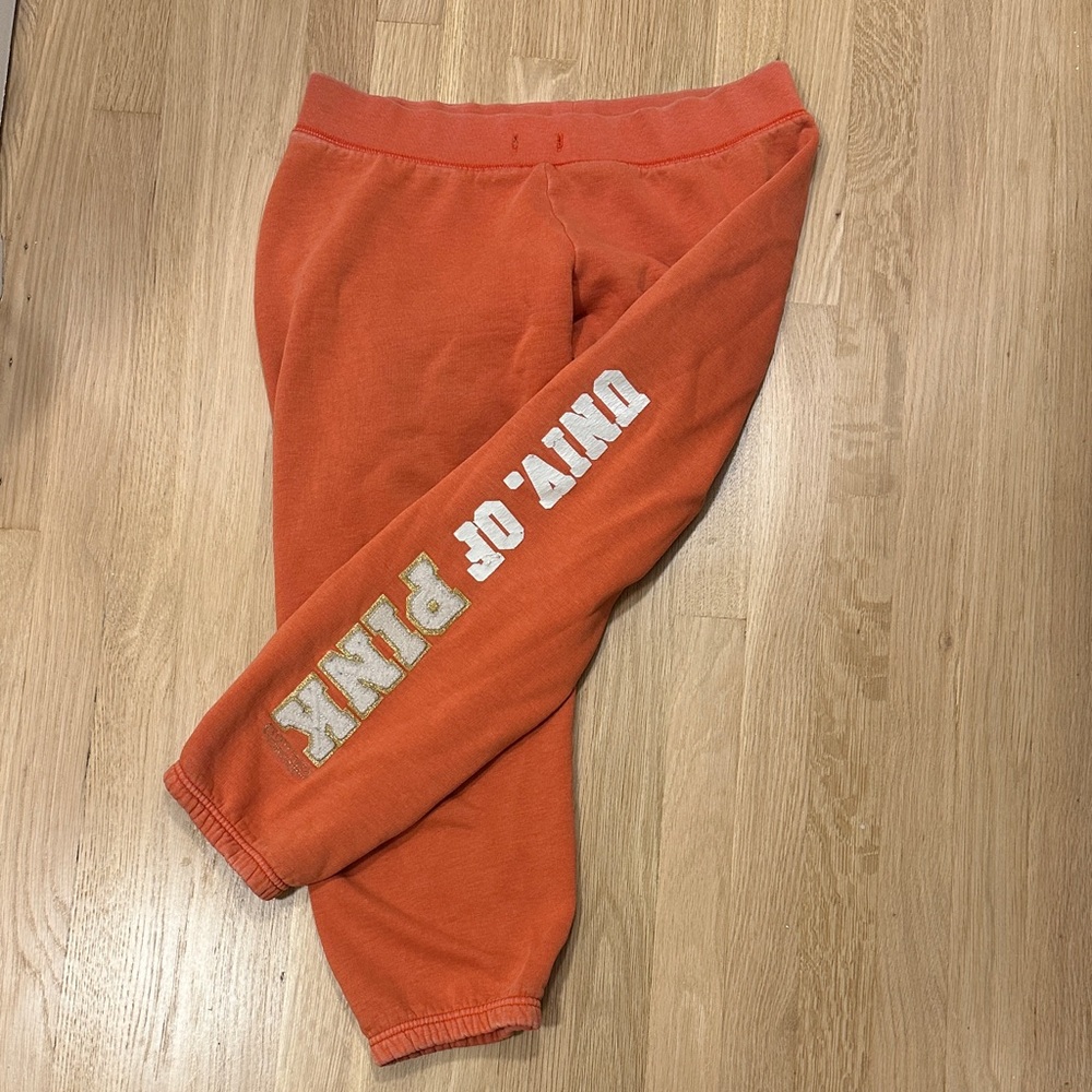 PINK Victoria's Secret Orange Joggers VINTAGE